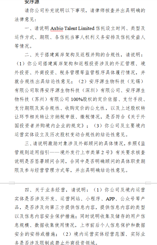牛点策略 安序源赴港上市收证监会反馈意见：聚焦离岸架构架构、合规性及业务数据安全等问题